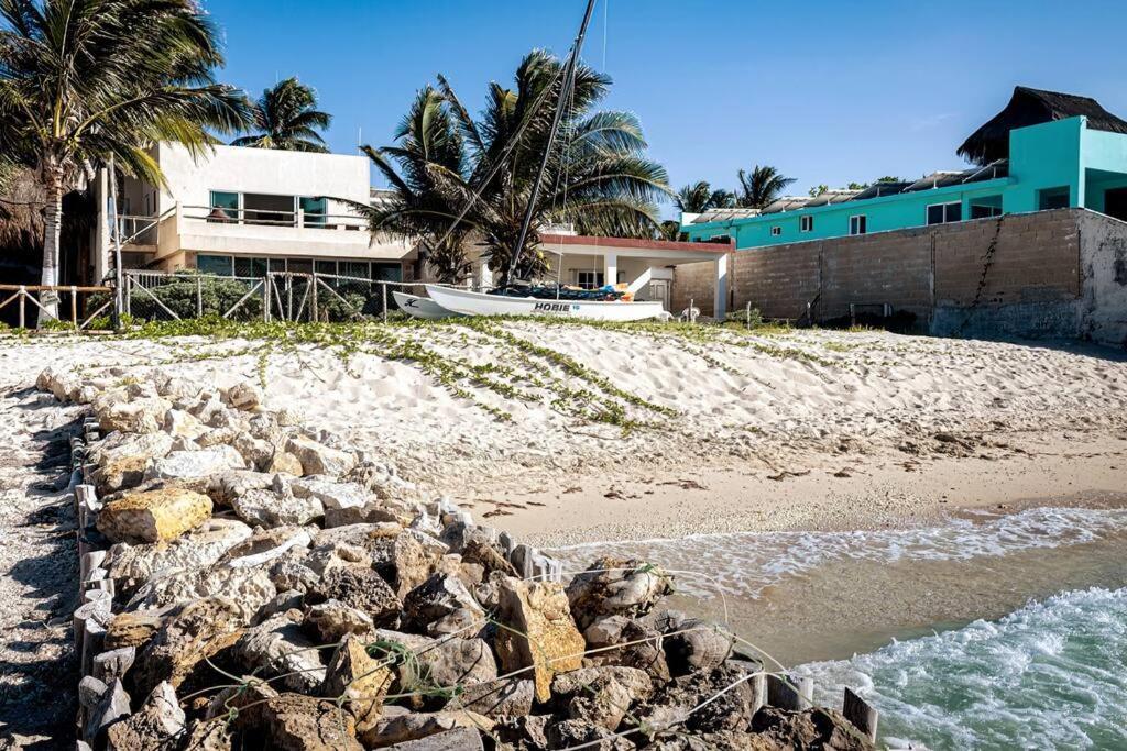 Oceanfront Casita Coral Apartment Chelem Exterior photo