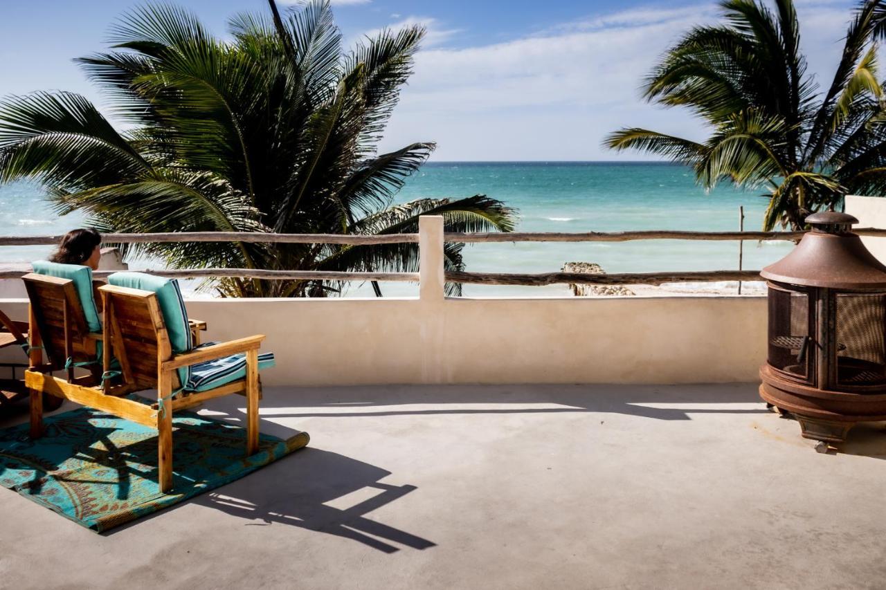 Oceanfront Casita Coral Apartment Chelem Exterior photo